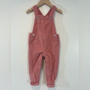 Old Navy Toddler girls pink corduroy overalls 2T